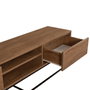 Hanah Home Laxus Takım 10 Conjunto de Muebles de Salón Nogal y Negro